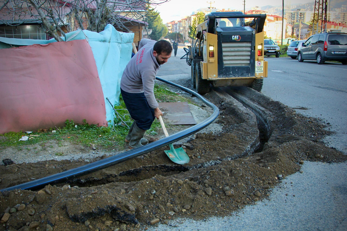 Giresun Belediyesi'nin içme suyu yatırımları sürüyor