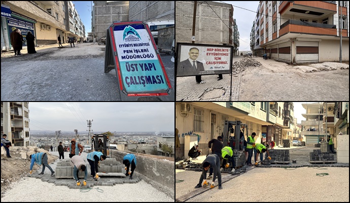 Eyyübiye Sokaklarında Çalışmalar Devam Ediyor