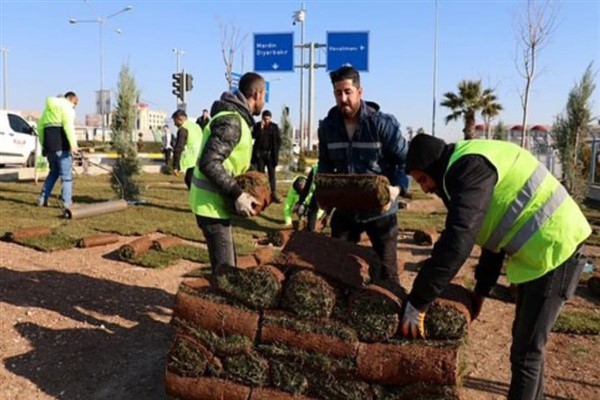 Mardin’de çevre düzenleme çalışmaları sürüyor