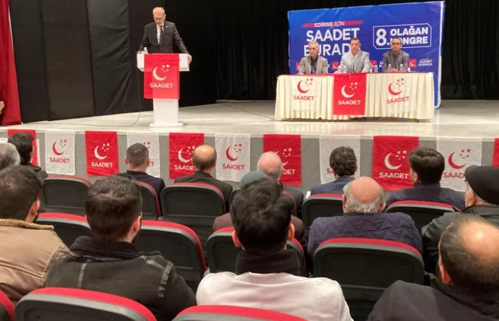 Saadet Partisi Keşan'da Ahmet Köseler yeniden başkan seçildi