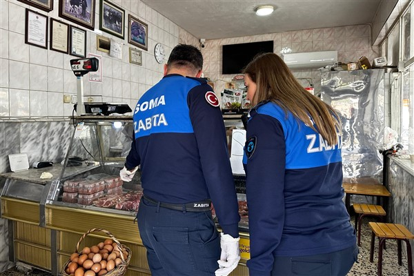 Soma Zabıta ekipleri, kasap denetimlerini sürdürüyor