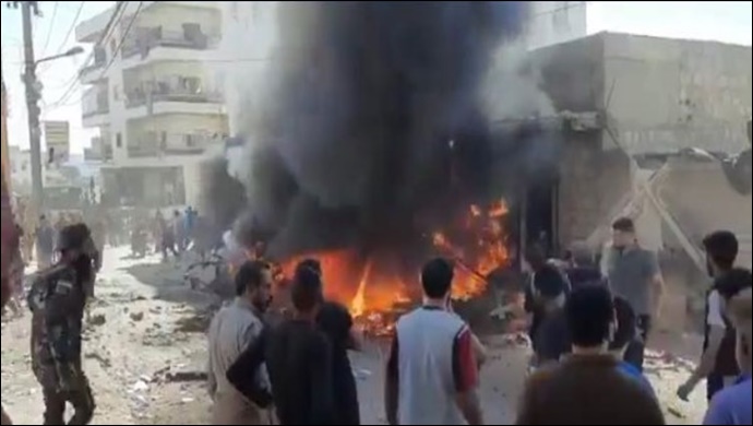 Afrin'de bombalı saldırı: 3 ölü, 6 yaralı
