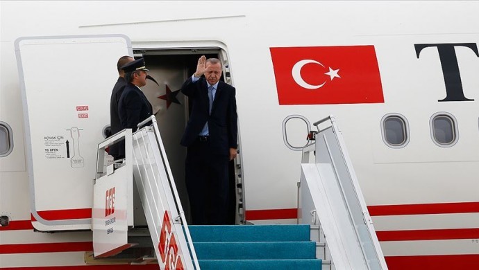 Erdoğan Katar'a uçtu