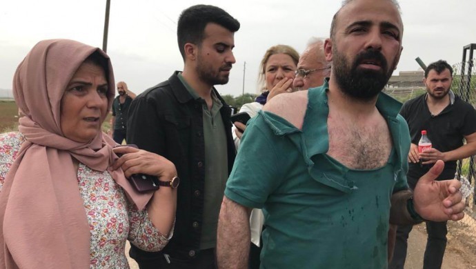 Ferit Şenyaşar'ın aralarında olduğu heyete saldırı