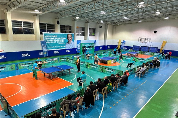 Konya'da Birimler Arası Masa Tenisi Turnuvası düzenlendi