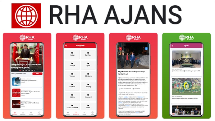 RHA Ajans, mobil uygulama ile sizlere hizmet veriyor.