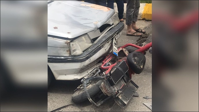 Şanlıurfa'da Otomobil motosiklete çarpıştı:1 yaralı