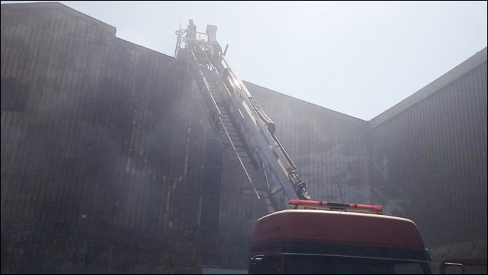 Şanlıurfa'da Pamuk yağı fabrikasında yangın