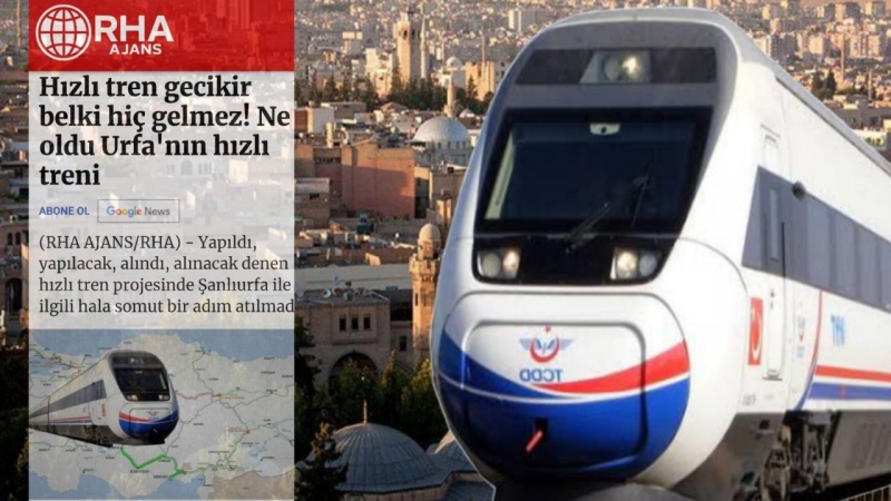 Tüysüz: Hani Şanlıurfa’ya yüksek hızlı tren gelecekti?-(VİDEO)