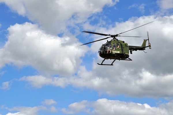 Askeri Köpekli Timleri Helikoptere Alıştırma Eğitimi verildi
