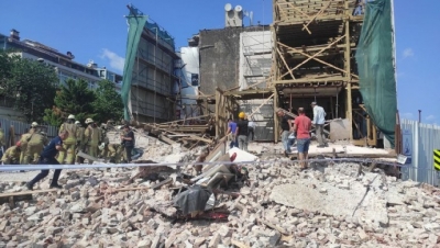 Beşiktaş'ta bina çöktü: 1 işçi yaşamını yitirdi