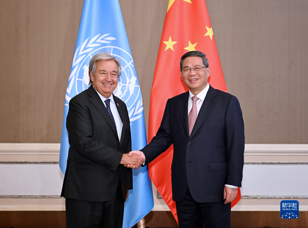Çin Başbakanı Li Qiang, Antonio Guterres ile görüştü