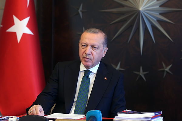 Cumhurbaşkanı Erdoğan, 7 siyasi partinin genel başkanıyla görüştü