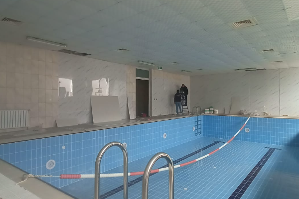 Kayseri Büyükşehir, yüzme havuzlarına bakım ve onarım çalışmalarını sürdürüyor
