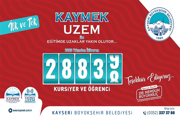Kayseri'de 28 bin 838 öğrenciye ücretsiz eğitim imkanı