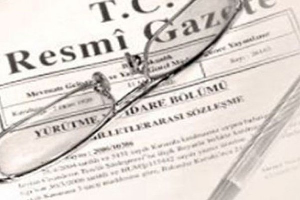 Milletlerarası anlaşma Resmi Gazete'de yayımlandı
