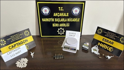 Şanlıurfa’da silah ve uyuşturucu operasyonu,3 gözaltı