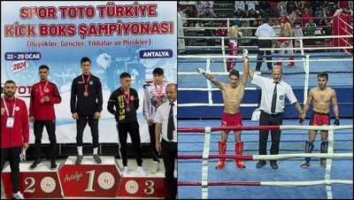 Şanlıurfalı Kick Boksçu Menan Şıhanlıoğlu Türkiye 1.'si oldu