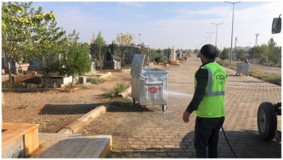 Viranşehir'de temizlilk çalışmaları aralıksız devam ediyor